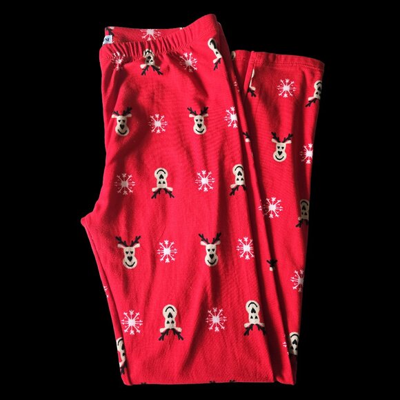 Women’s Size M/L Reindeer Leggings, Excellent Condition - Picture 5 of 5